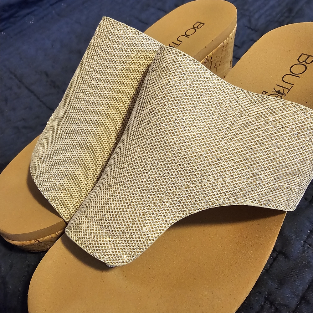 Corkys Cream Wedge Sandals with Elegant Design